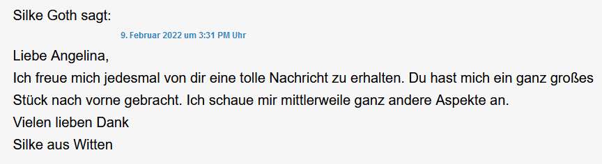 Feedback von anderen Teilnehmern